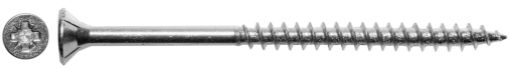 Countersunk head wood screw 6,0x110, PZ3 Zn