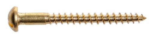 Pan head wood screw 4,0x40, Brass