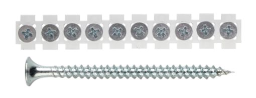 Collated drywall screw, fine thread 3,9x25, Zn