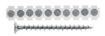 Collated drywall screw, coarse thread 3,5x32, PH2 Zn