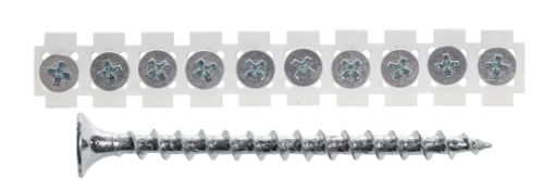 Collated drywall screw, coarse thread 3,5x32, PH2 Zn