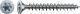 Countersunk head universal screw, full thread, T10 Zn, 3x25, (200 pcs/box)