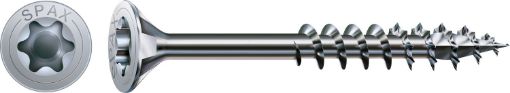 Countersunk head universal screw, partial thread T30, Zn, 6x100, (100 pcs/box)