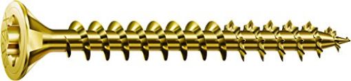 Countersunk head universal screw, partial thread T20, Yellow Zn, 5x20, (1000 pcs/box)