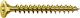 Countersunk head universal screw, partial thread T20, Yellow Zn, 5x20, (1000 pcs/box)