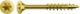 Countersunk head universal screw, partial thread T30, Yellow Zn, 6x180, (100 pcs/box)