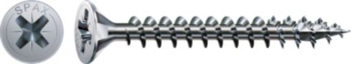 Countersunk head universal screw, full thread, PZ2 Zn, 4,5x35, (500 pcs/box)
