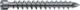Cylindrical head wood screw, full thread, T30 6x180, (100 pcs/box)
