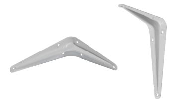 Steel bracket 75x100mm white