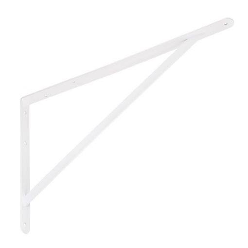 Strenghtened steel bracket 300x200mm white