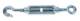 Turnbuckle with hook and eyelet DIN 1480 10mm, Zn