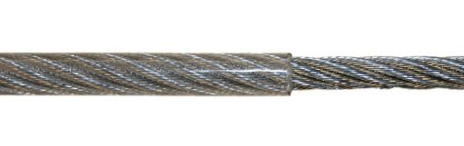 Steel wire rope nylon coated 1,2/0,8 DIN 3055 2,0mm