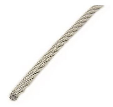 Stainless steel wire rope 7x19 sZ flexible, A4