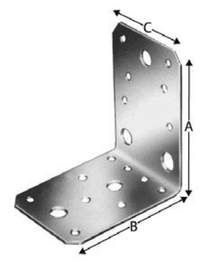 Angle bracket 105x105x90x3,0