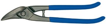 Straight cutting snips,cut right, 260 mm