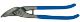 Straight cutting snips, cut right, 280 mm