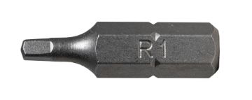 Bit Robertson R1x25mm, (2/pc), Square 1/4