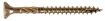 Countersunk head wood screw 6,0x300, YZN (5/pc)