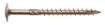 Chipboard screw wide head 8,0x160, Zn (5/pc)