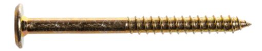 Pan head hex socket wood screw 6,3x30, YZN (10/pc)