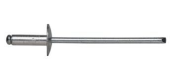 Blind rivet large head DIN 7337 4,8x16, ALU (10/pc)
