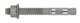 Through bolt anchor M8x75, HDG (10/pc)