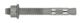 Through bolt anchor M10x135, HDG (5/pc)