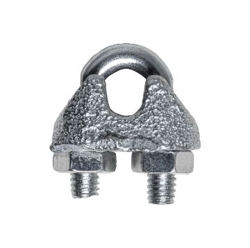 Wire rope clamp DIN 741 8mm, Zn (2/pc)