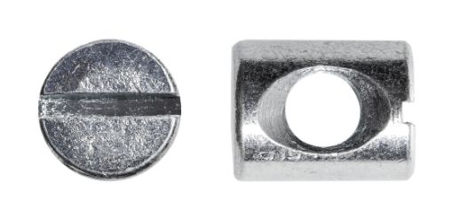 Symmetrical barrel nut M6x12, Zn (10/pc)