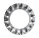 Serrated lock washer, external teeth DIN 6798A M12, Zn (250/pc)