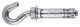 PFG anchor with hookbolt M10, Zn (25/pc)