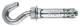 PFG anchor with hookbolt M12, Zn (10/pc)