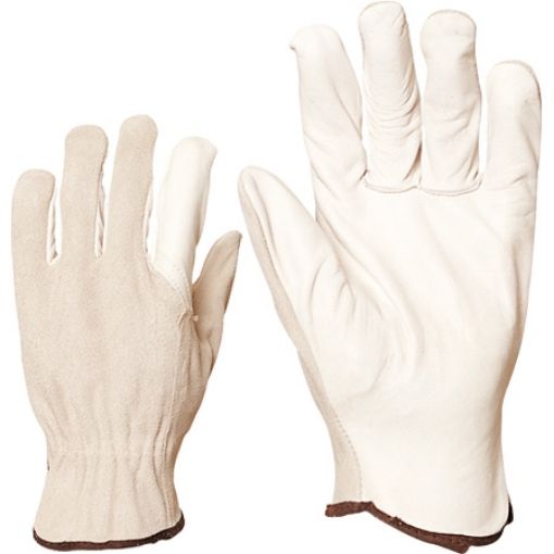 Working gloves, leather/spilt L/9