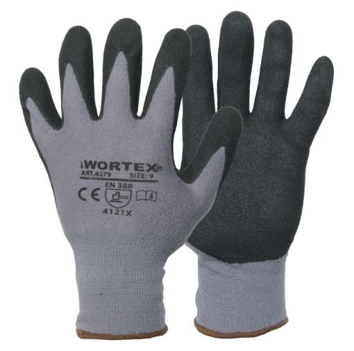 Working gloves, latex, with nitril coating XL/10