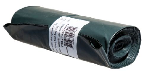 Trash bag 100L green/black 720x1120x0,055  5pcs/rl