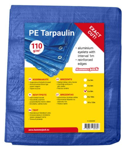 Tarpaulin 2x3m 110g/m² blue