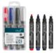 Marker PICA ümar 1-4mm (4/tk pakk) punane, sinine, must, valge
