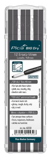 Pica BIG-Dry Refill-set FOR ALL graphite, 12 pcs