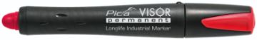 VISOR permanent marker, red