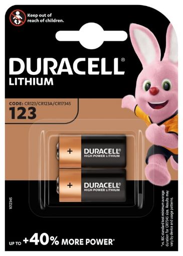 Patarei Duracell liitium DL123a (2/tk pakk)