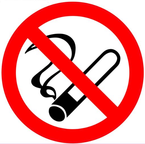 No smoking sign 10x10 sticker