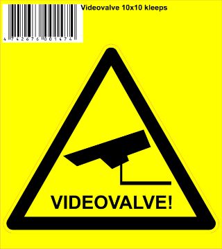 Video surveillance sign 10x10cm sticker