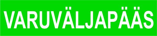 Varuväljapääs 7x30 pvc