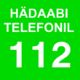 Hädaabi telefonil 15x15 pvc
