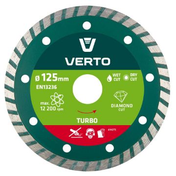 Diamond disc 125mm, Turbo