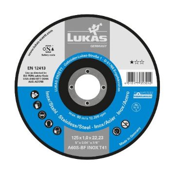 Cutting disc for stainless steel  230x1,9x22,23 mm A46T-BF PREMIUMFLEX T41