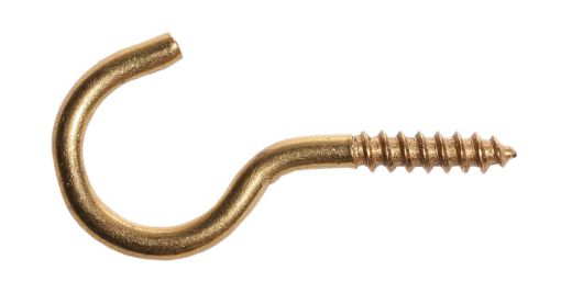 Cup Hook 2,2x10/20, Brass (10/pc)