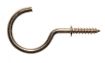 Shouldered cup hook 3,3x17/57, Brass (6/pc)