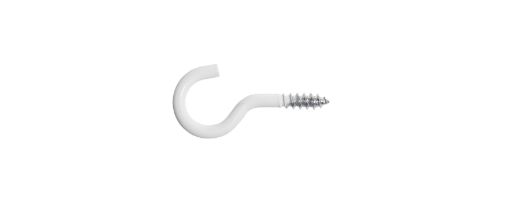 Cup Hook 2,2x10/20, White (10/pc)