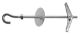 Spring toggle with hook M4x70, Zn (20/pc)